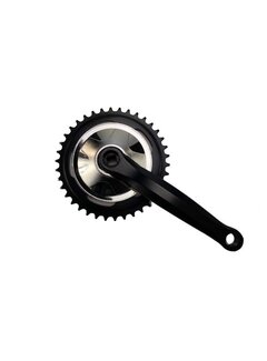 Crankstel import 38t zwart