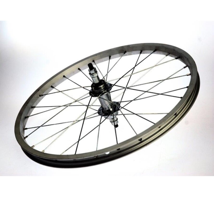 Achterwiel 28 freewheel vast blank