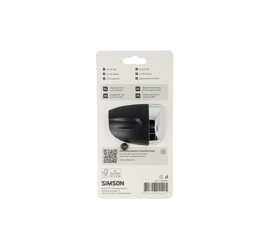 Koplamp Simson aurora b-line luxurious