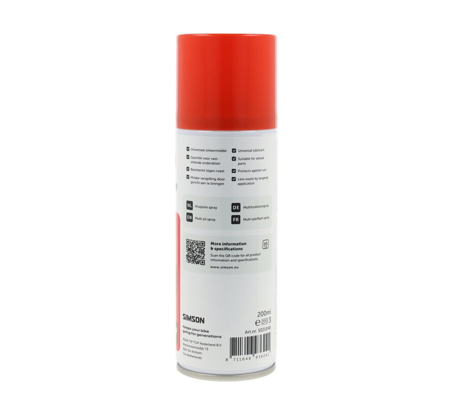 Kruipolie spray Simson