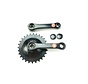 Crankstel Import 28t zwart