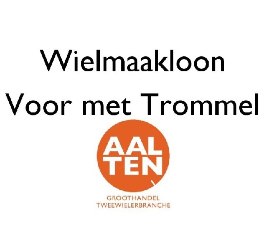 Wiel maken spaakloon voor met trommel