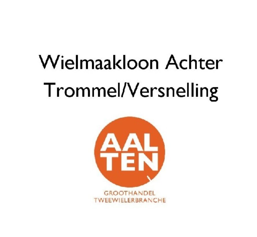 Wiel maken spaakloon achter