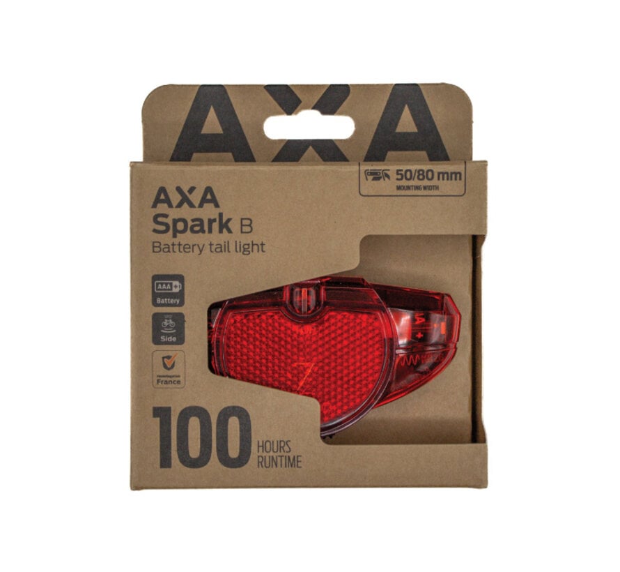 Achterlicht Axa spark 1 led 50-80mm