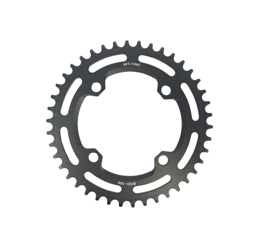 Kettingblad Xtrabike 42t 4arms zwart