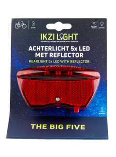 IkziLight Achterlicht Ikzi Light 5 led drager 80mm