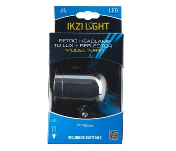 IkziLight Koplamp Ikzi Light nero zilver 10 lux