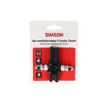 Simson Remblokken Simson v-brake 72 mm