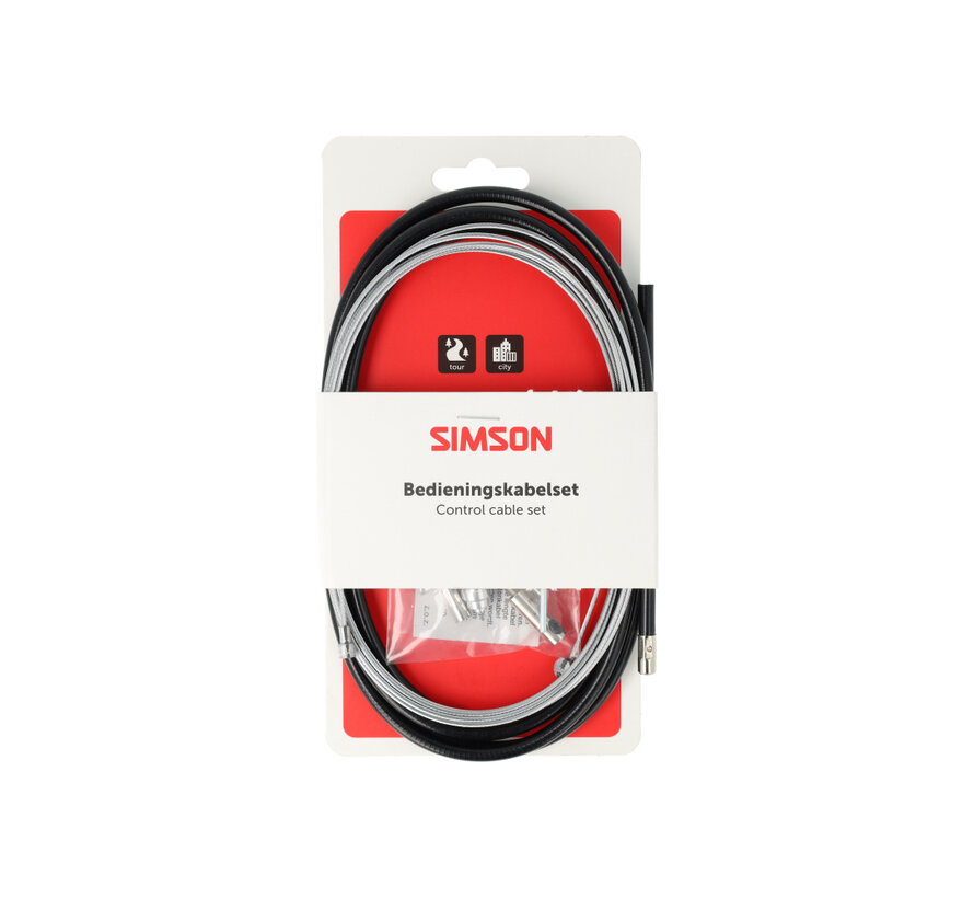 Trommelremkabelset Simson voor/achter