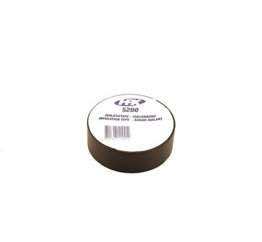 Tape Nitto 10m zwart pvc 19mm