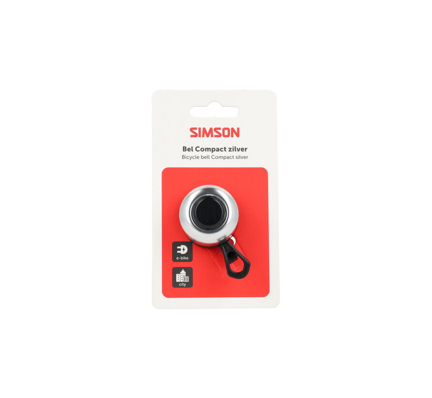 Bel Simson compact zilver