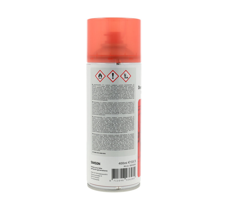 Derailleur Dry Lube spray Simson