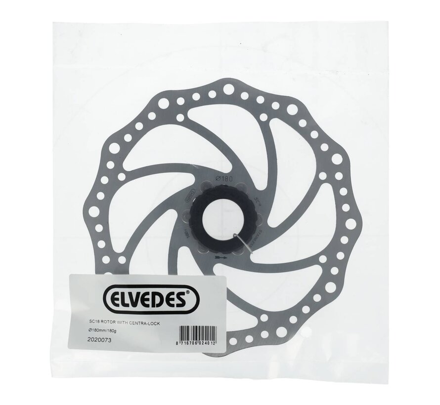 Remschijf Elvedes sc18 180mm centerlock