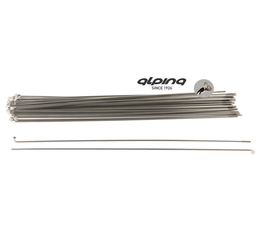Spaken Alpina rvs 13-282 zonder nippel
