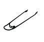 Spatbordstang bumper 28sp matzwart