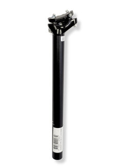 Zadelpen atb zwart 27.2 35cm alu