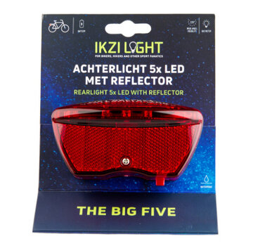 IkziLight Achterlicht Ikzi Light 5 led drager 80mm
