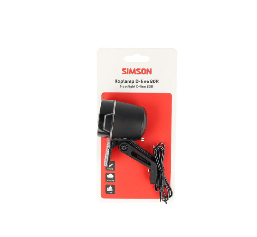 Koplamp Simson aurora d-line 80R
