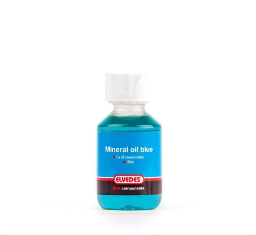 Olie Elvedes blauw mineraal vloeistof