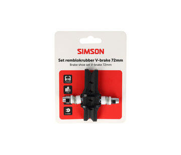 Simson Remblokken Simson v-brake 72 mm