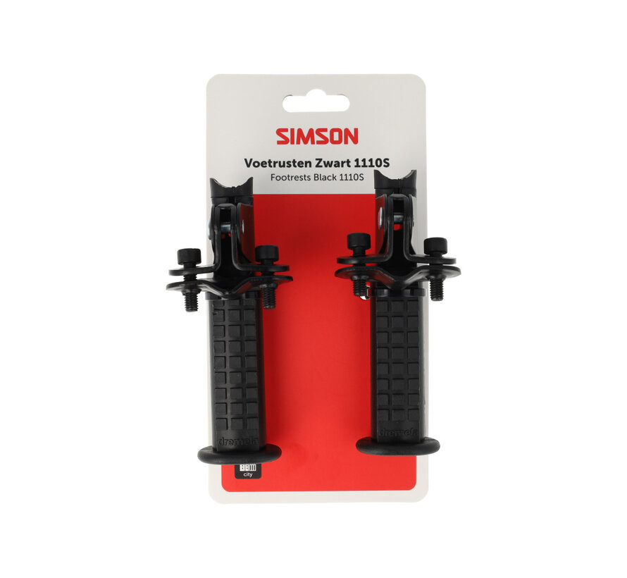 Voetrusten Simson zwart 1110s