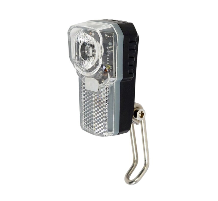 Koplamp Porteur met rvs beugel clearly
