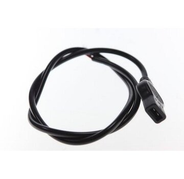 Stekker+kabel naafdynamo geisoleerd