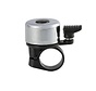 Bel mini chroom/zwart  per 20 stuks