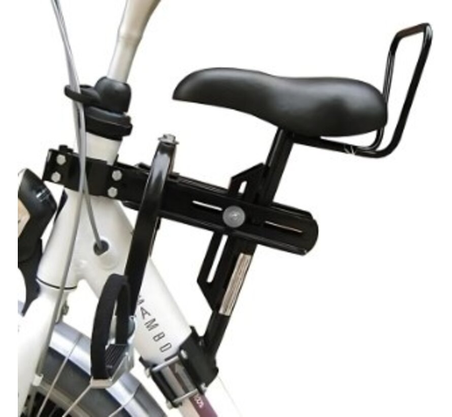 Zadel op buis damesfiets