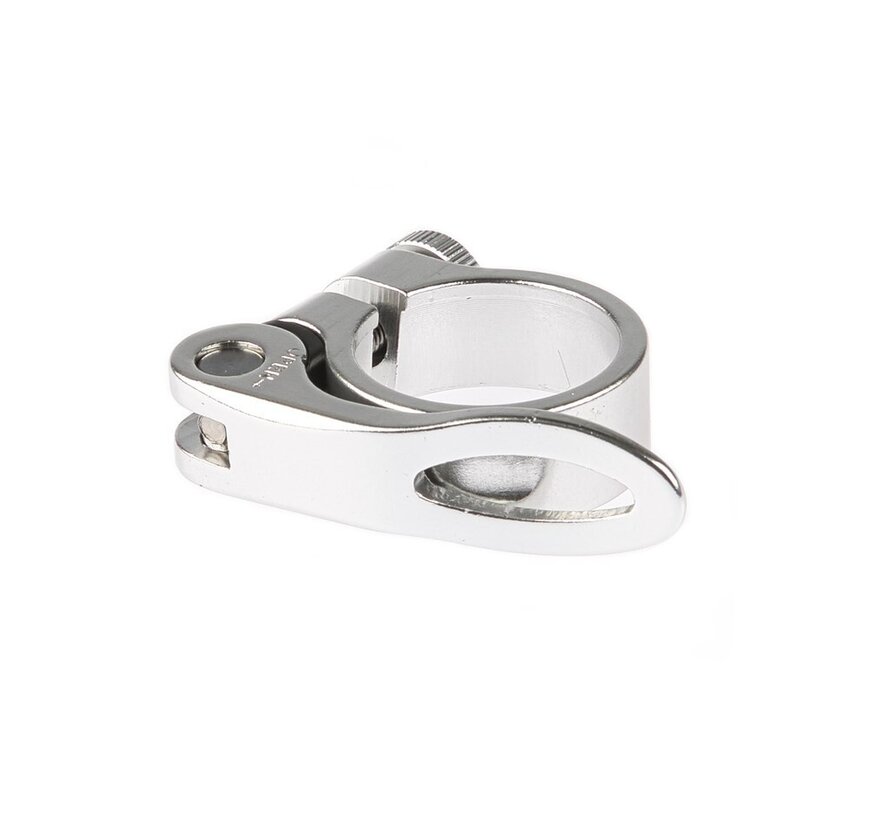 Zadelpenklem Mirage alu 31.8 zilver