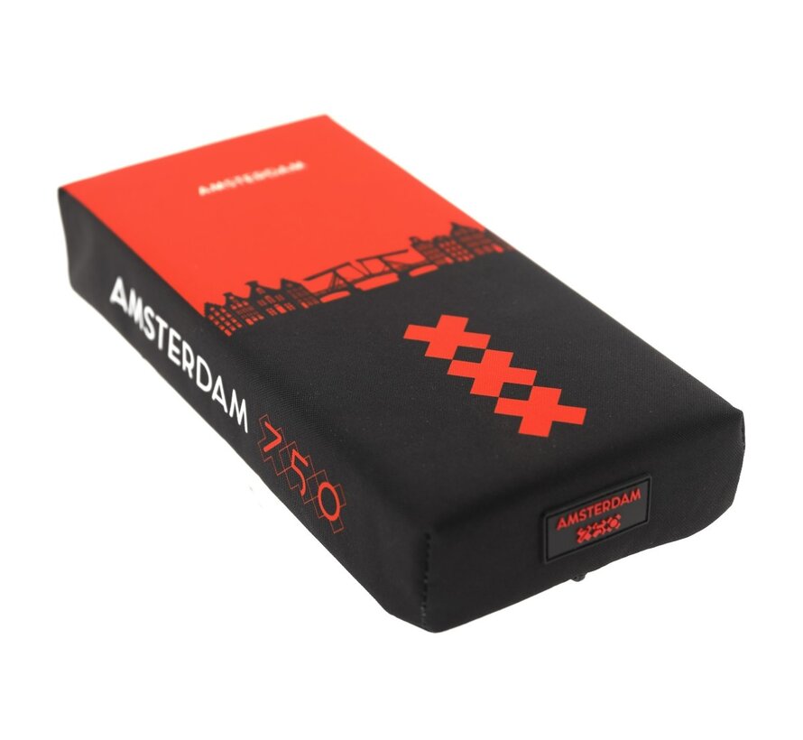 Kussen Amsterdam 750 zwart rood