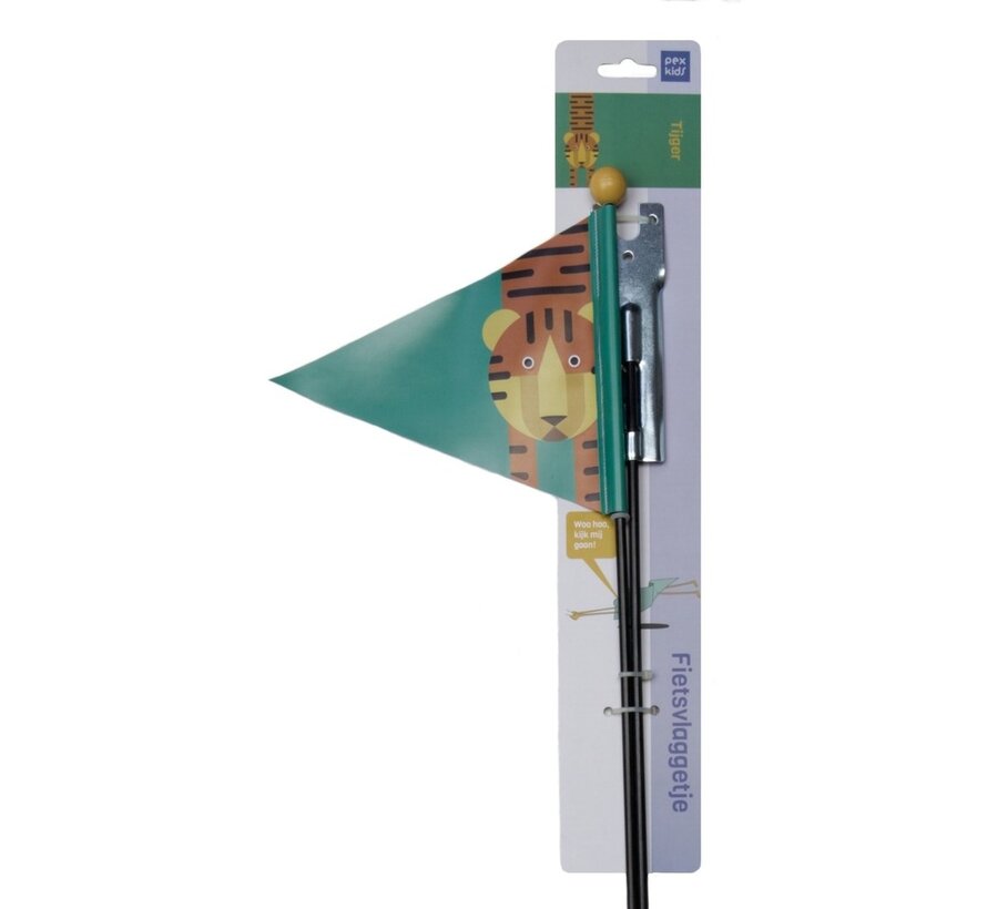 Vlag pexkids tiger groen oranje