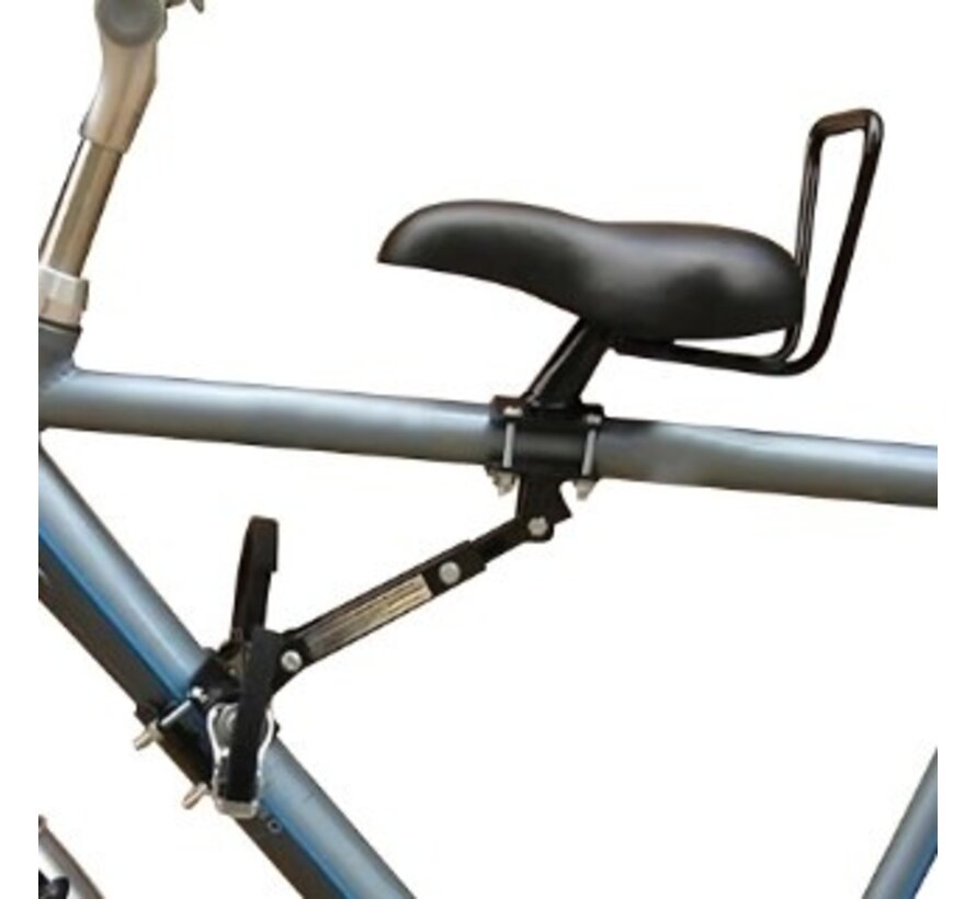 Zadel op buis herenfiets