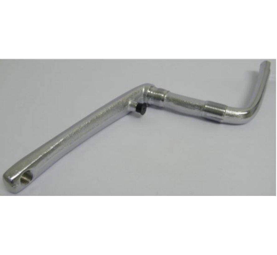 Crank one piece bmx zilver