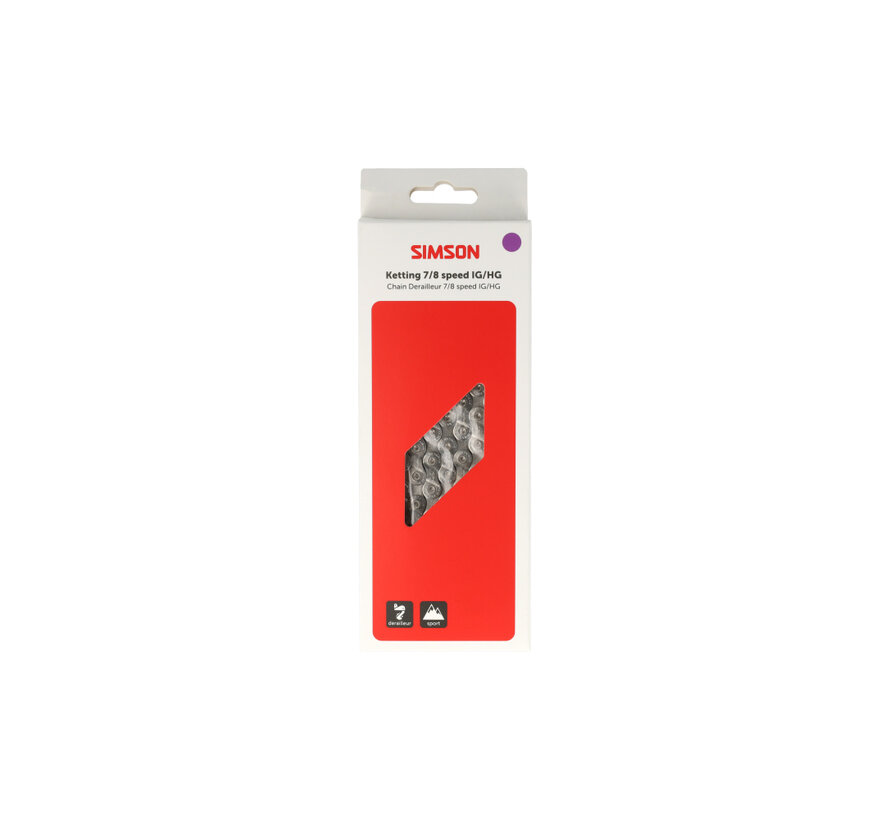 Ketting Simson 7v/8v 1/2x3/32 116s