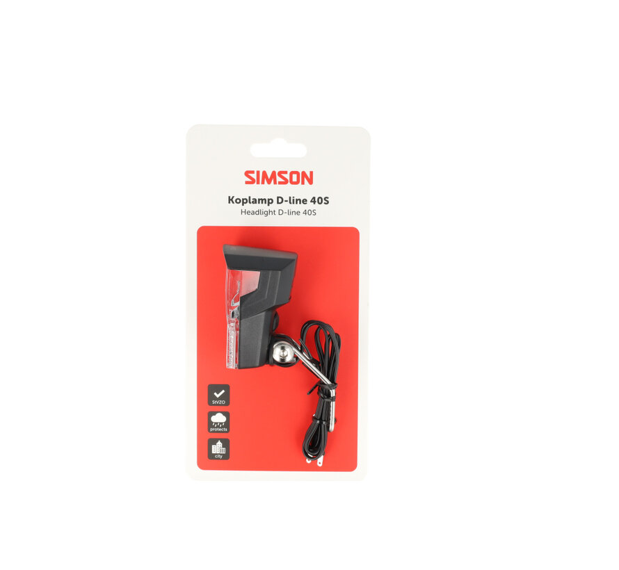 Koplamp Simson aurora d-line 40S