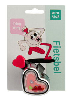 PexKids Bel Pexkids hartje chroom/roze