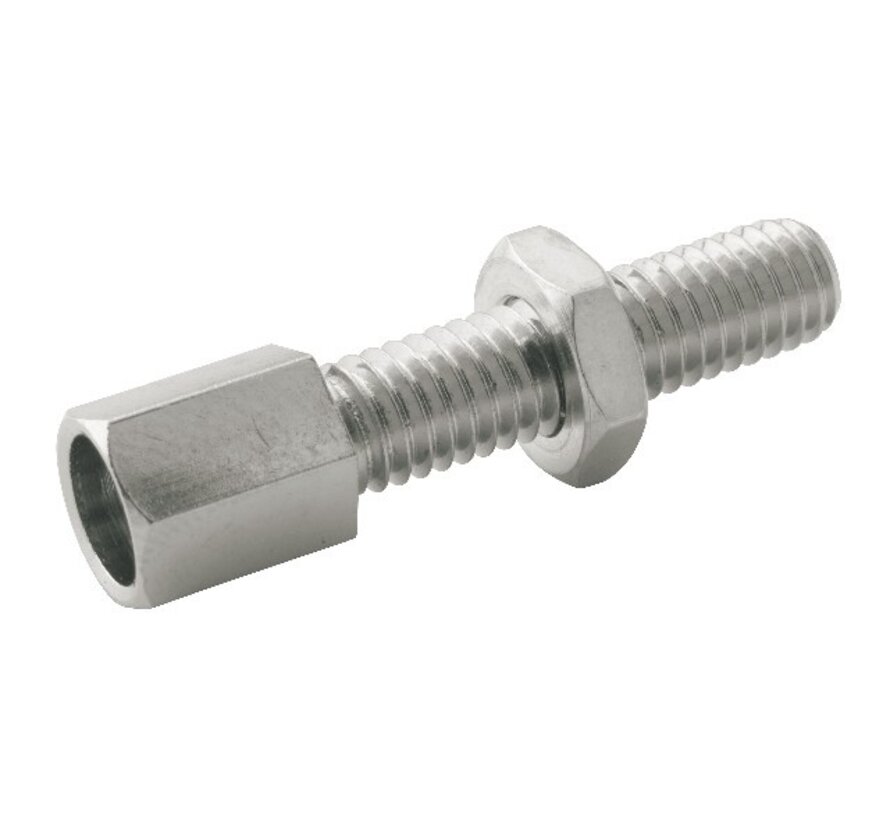 Kabelstelbout m5 messing