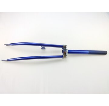 Vork 26 blauw met dynamohaak