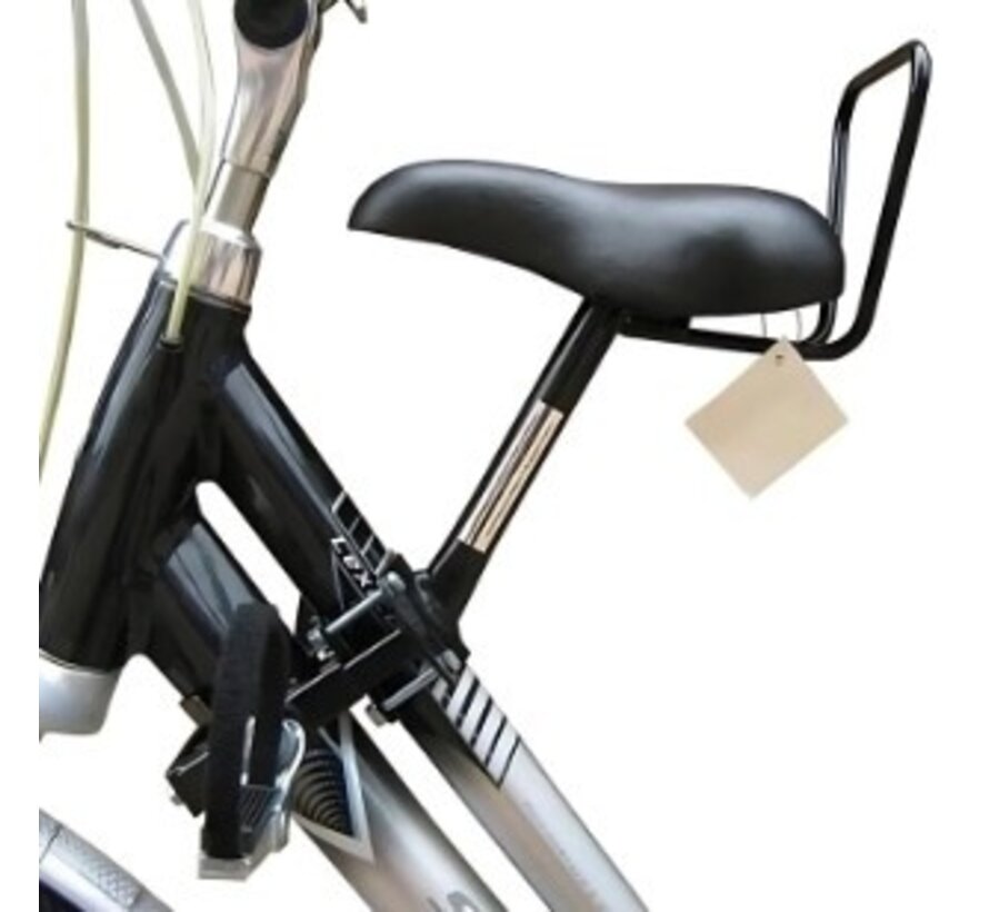 Zadel op buis damesfiets