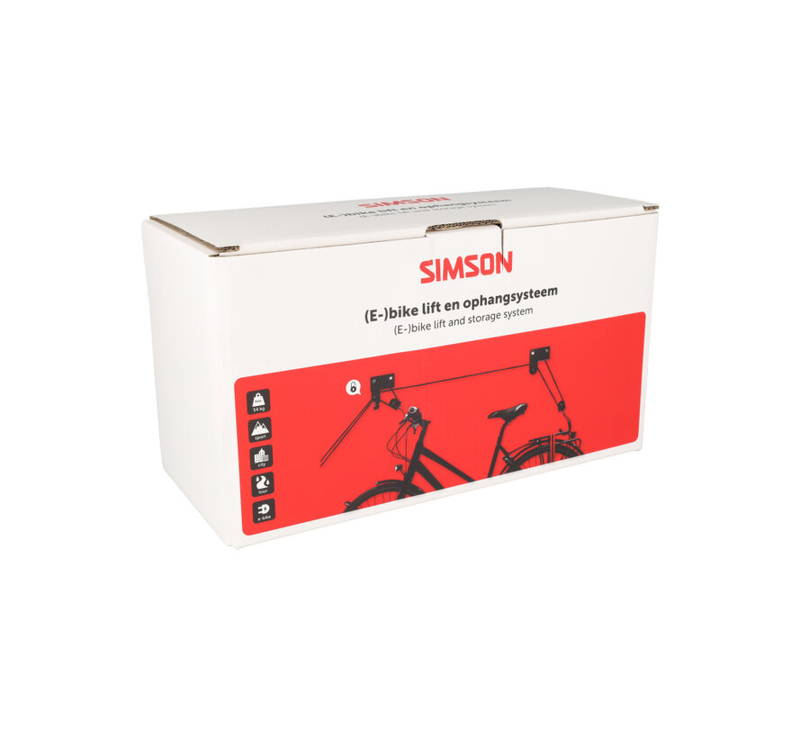Fiets-lift Simson ophangsysteem e-bike