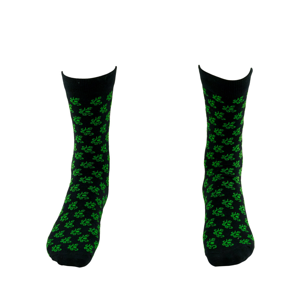 Topfanz Socks duopack casual black/green little logo's
