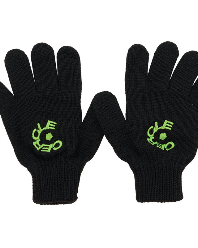 gants Janis en laine logo noirs
