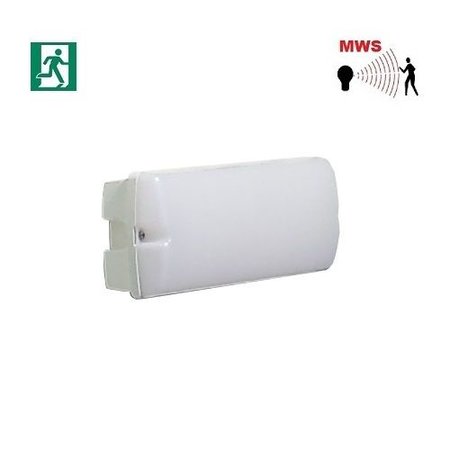 4MLUX Rhea LED Base-line 2,5-9,5W, laag 155/hoog 745 lumen, met nood (165 lumen, 2W), met bewegingssensor on/off of on/DIM(corridor-functie), 3000K, wit/opaal