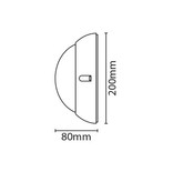 4MLUX Lucia 6W, 380 lumen, 4000K, zwart/opaal