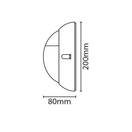 4MLUX Lucia-E 6W, 330 lumen, 4000K, zwart/opaal, met half vizier