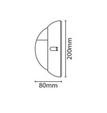 4MLUX Lucia-E 6W, 330 lumen, met lichtsensor, 4000K, zwart/opaal, half vizier