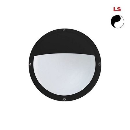 4MLUX Lucia-E 6W, 330 lumen, met lichtsensor, 4000K, zwart/opaal, half vizier