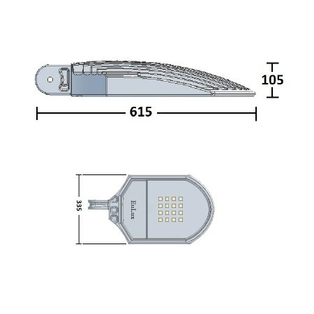 EM - Eulux Gladio LED 20W, 3200 lumen in 3000, 4000 of 2200K(Amber), 5000K en Groen op aanvraag