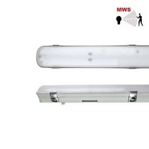 Avon LED 2x1500mm, 50W, met bewegingssensor on/off, 6630 lumen, 4000K, met RVS clipsen